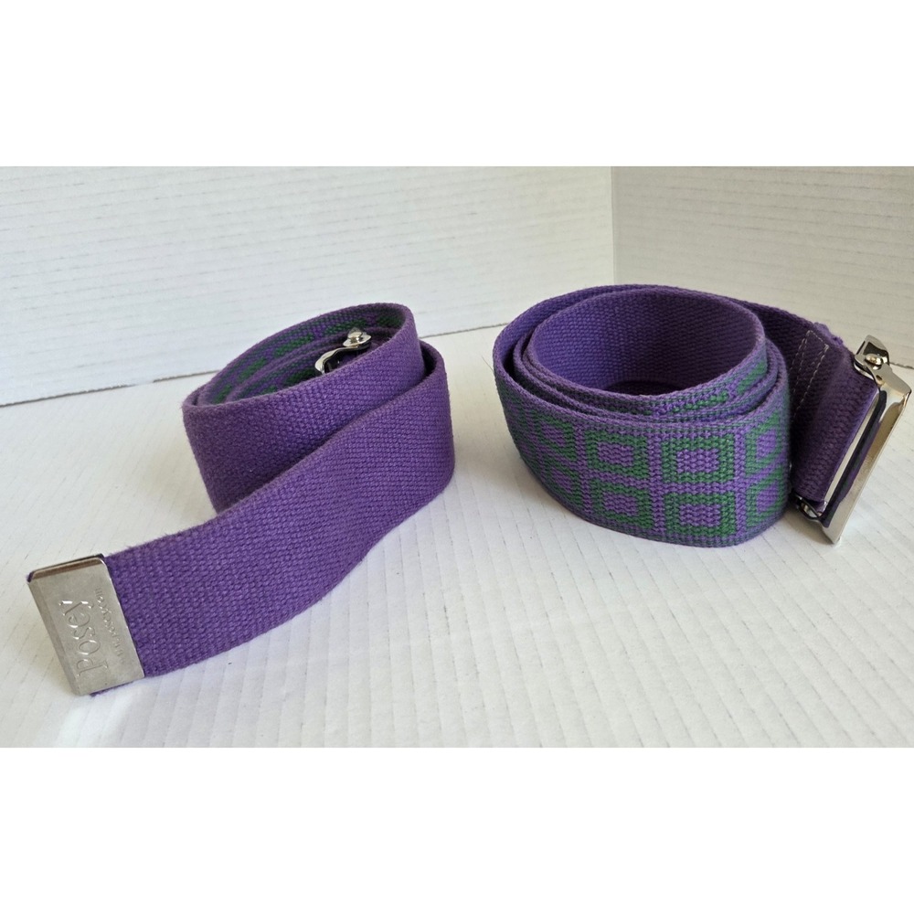 Lot of 2 Posey‎ Gait Transfer Belt 2 Inch Cotton Assistance Care 53" and 50"